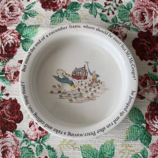 ウェッジウッド(WEDGWOOD)のピーターラビット(旧刻印)ボウル深皿タイプ(食器)