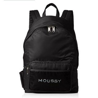 マウジー(moussy)のマウジー リュック 美品 ブラック(リュック/バックパック)