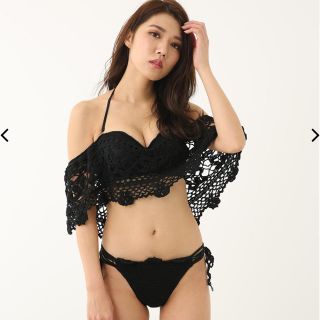 rienda - クロシェオフショルバンドゥカップビキニの通販 by sak's