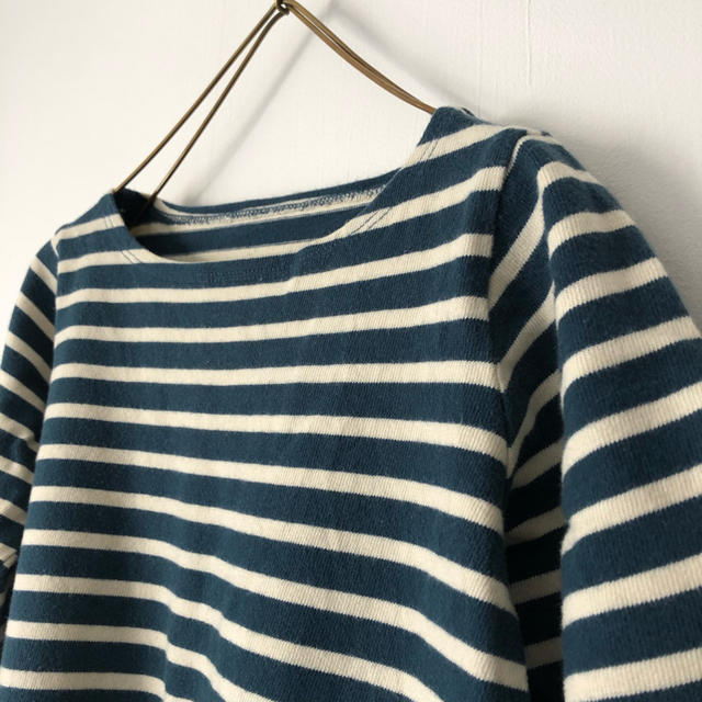 MUJI (無印良品)(ムジルシリョウヒン)のボーダーワンピース 120cm キッズ/ベビー/マタニティのキッズ服女の子用(90cm~)(ワンピース)の商品写真