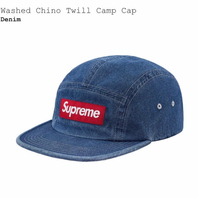 新品 送料込 supreme camp cap　デニム キャップのサムネイル