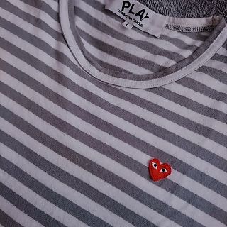 コムデギャルソン(COMME des GARCONS)のコムデギャルソン　ボーダーロンT Lサイズ(Tシャツ(長袖/七分))