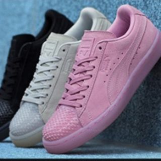 プーマ(PUMA)のさらにお値下げプーマピンクスエードジェリースニーカー23.5(スニーカー)