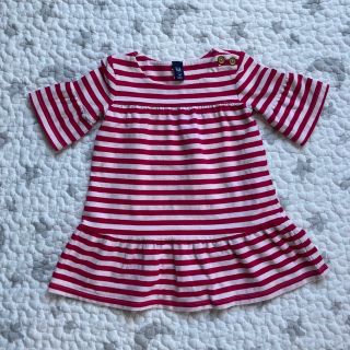 ベビーギャップ(babyGAP)のbabyGap ボーダーワンピース 80(ワンピース)