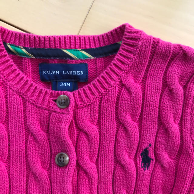 Ralph Lauren(ラルフローレン)のラルフローレン カーディガン キッズ/ベビー/マタニティのキッズ服女の子用(90cm~)(カーディガン)の商品写真