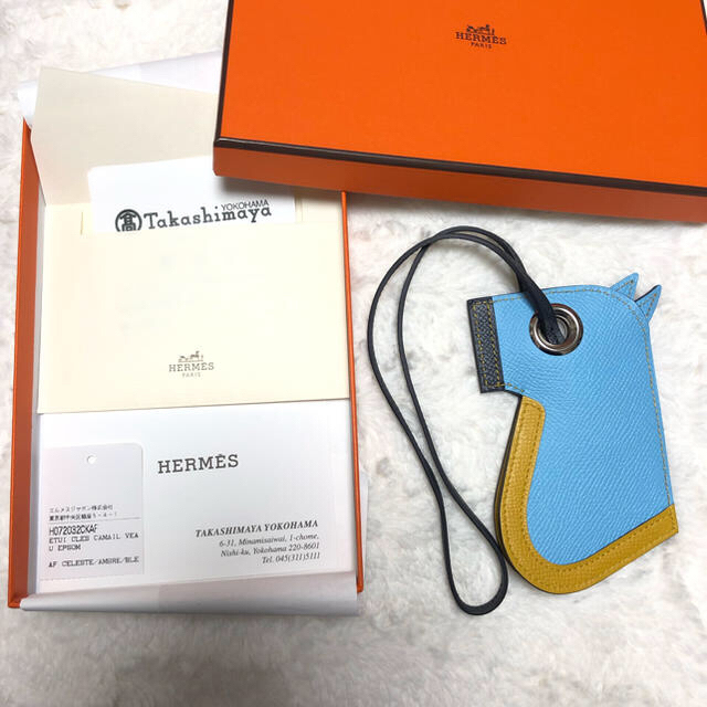 極美品 HERMES エルメス カマイユ  チャーム キーリング