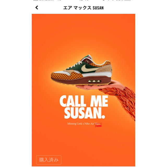 NIKE(ナイキ)のAir Max Susan  メンズの靴/シューズ(スニーカー)の商品写真