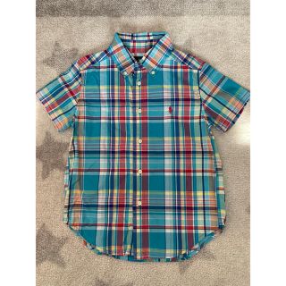 ラルフローレン(Ralph Lauren)のRALPH LAUREN kids 《美品》チェック柄半袖シャツ(ブラウス)