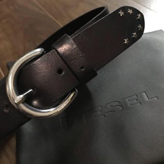 ディーゼル(DIESEL)のお値下げ 美品 DIESEL ブラック ベルト90cm(ベルト)