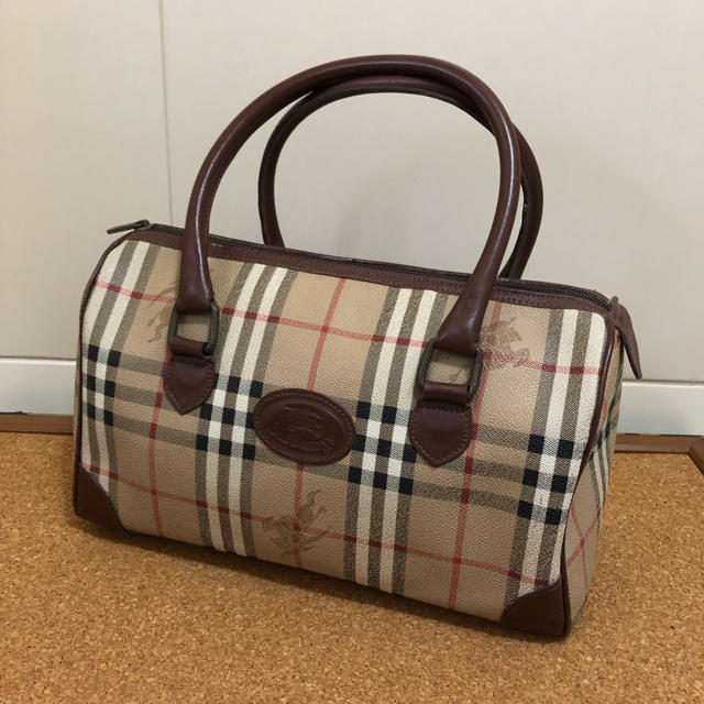 BURBERRY - 中古品 英国製 old Burberrys ノバチェック ミニ ボストン