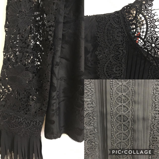 H&M(エイチアンドエム)のタグ付新品 H&M x ERDEM  シルク レース ブラウス シースルー レディースのトップス(シャツ/ブラウス(長袖/七分))の商品写真