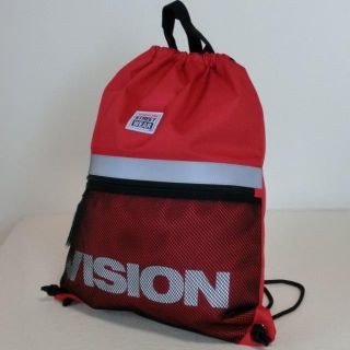 ヴィジョン ストリート ウェア(VISION STREET WEAR)のVSRP100　ビジョン　ナップサック　赤　p7235RD　VISION　値下げ(バッグパック/リュック)