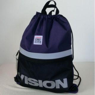 ヴィジョン ストリート ウェア(VISION STREET WEAR)のビジョン　ナップサック　VSRP100　紫 p7235　VISION　値下げ！(バッグパック/リュック)