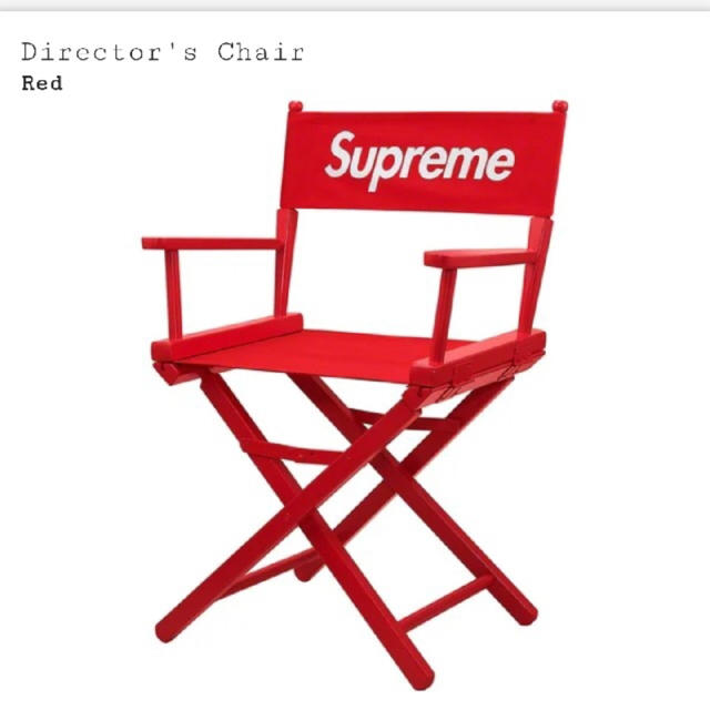 Supreme(シュプリーム)のSupreme Director's Chair Red インテリア/住まい/日用品の椅子/チェア(折り畳みイス)の商品写真