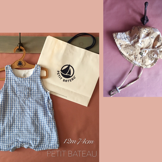 PETIT BATEAU(プチバトー)のご専用♡ PETIT BATEAU ショートオール⑅⿻12M74cm キッズ/ベビー/マタニティのベビー服(~85cm)(ロンパース)の商品写真