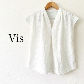 ヴィス(ViS)のVis＊スキッパーレースカットソー(カットソー(半袖/袖なし))