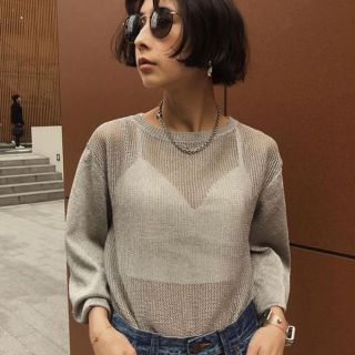 アメリヴィンテージ(Ameri VINTAGE)の新品タグ付 Ameri アメリ SPARKLE LAME KNIT ラメニット(ニット/セーター)