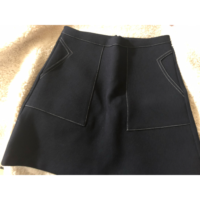 ayapoohさん ミエルバロン カラーステッチAラインスカート レディースのスカート(ミニスカート)の商品写真