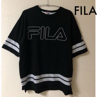 フィラ(FILA)のWEGO/FILA ウィゴー フィラ サイドジップ ロゴ Tシャツ(Tシャツ(半袖/袖なし))