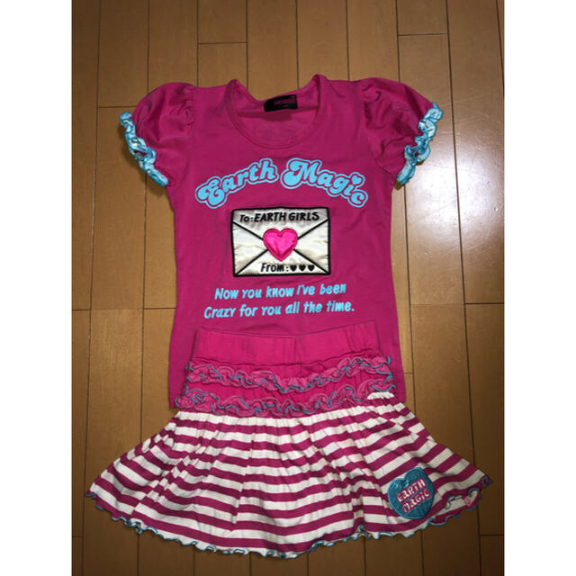 EARTHMAGIC(アースマジック)のアースマジック140 キッズ/ベビー/マタニティのキッズ服女の子用(90cm~)(Tシャツ/カットソー)の商品写真