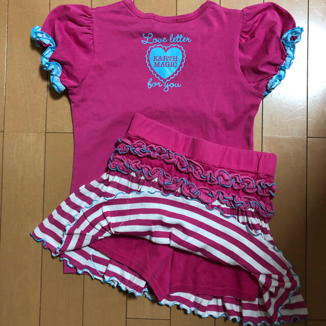 EARTHMAGIC(アースマジック)のアースマジック140 キッズ/ベビー/マタニティのキッズ服女の子用(90cm~)(Tシャツ/カットソー)の商品写真