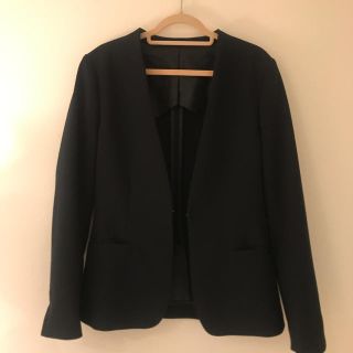 スーツカンパニー(THE SUIT COMPANY)のSUITS SELECT ノーカラージャケット ネイビー(ノーカラージャケット)