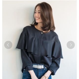 ラウンジドレス(Loungedress)のHaru様専用 ☆新品☆ Loungedress ブラウス ネイビー(シャツ/ブラウス(長袖/七分))