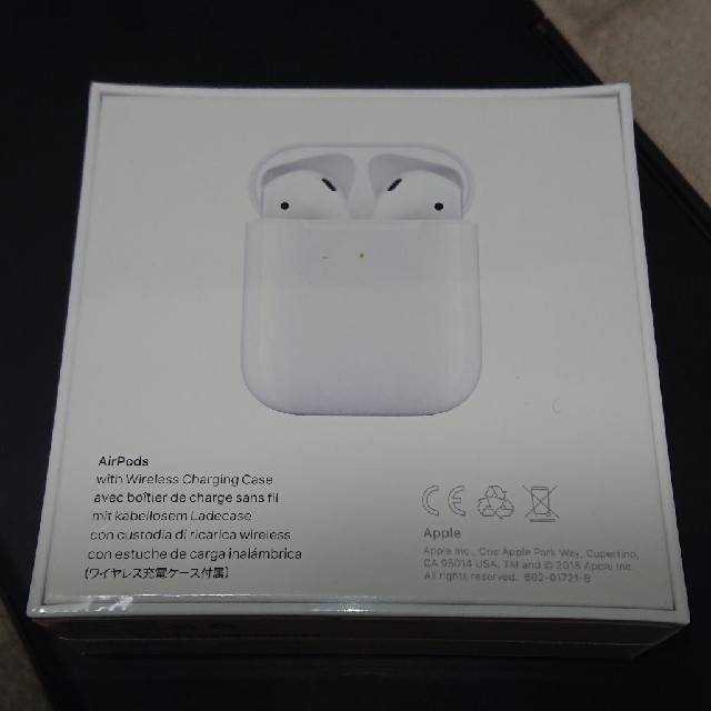 AirPods  (第二世代) MRXJ2J/A  ワイヤレス充電ケース 付属