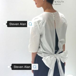 スティーブンアラン(steven alan)の送料無料！スティーブンアラン リボンブラウス(シャツ/ブラウス(長袖/七分))