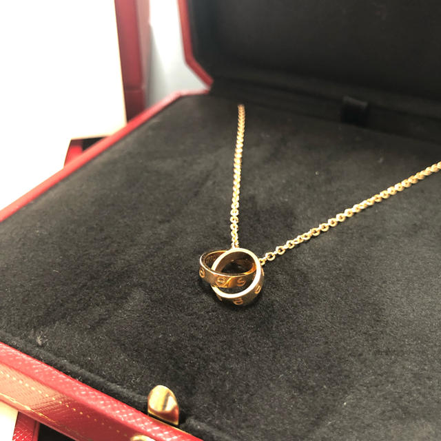 激安ブランド Cartier - 【m】cartier カルティエ☆ミニラブネックレス