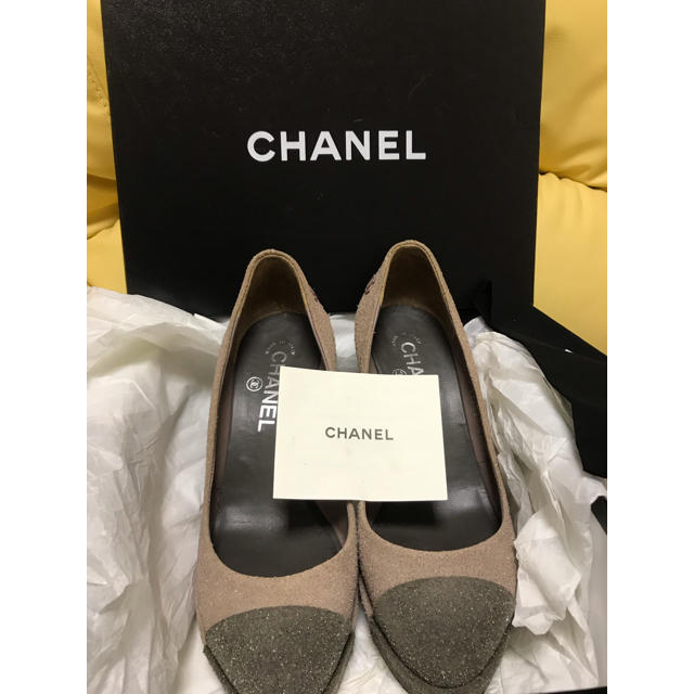 CHANEL(シャネル)のR ubanさま💗ご専用❣️ピンクバイカラー パンプス12万円が  レディースの靴/シューズ(ハイヒール/パンプス)の商品写真