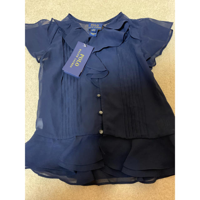 POLO RALPH LAUREN(ポロラルフローレン)のままよさん専用☆ラルフローレン 新品 女の子 シフォンブラウス キッズ/ベビー/マタニティのキッズ服女の子用(90cm~)(ブラウス)の商品写真