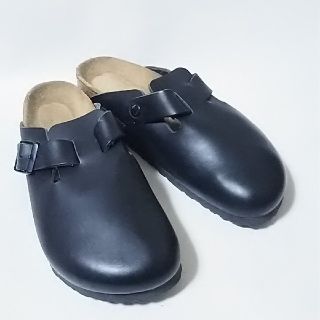 ビルケンシュトック(BIRKENSTOCK)の
定価1.5万!名作!ビルケンシュトックボストンドイツ製レザーサンダル黒


(サンダル)