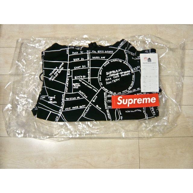 【 M Black 】 Gonz Map Hooded Sweatshirt新品Black黒ブラックM