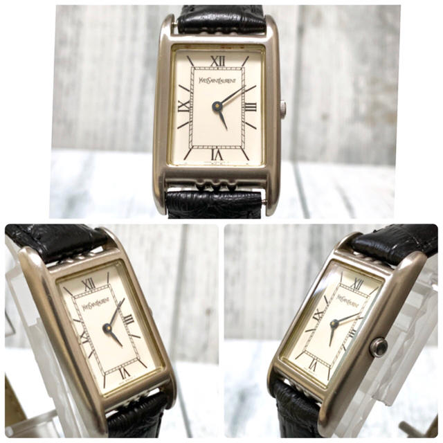 Saint Laurent(サンローラン)の【電池交換済み】サンローラン 腕時計 タンク型 シルバー YSL ボーイズ メンズの時計(腕時計(アナログ))の商品写真