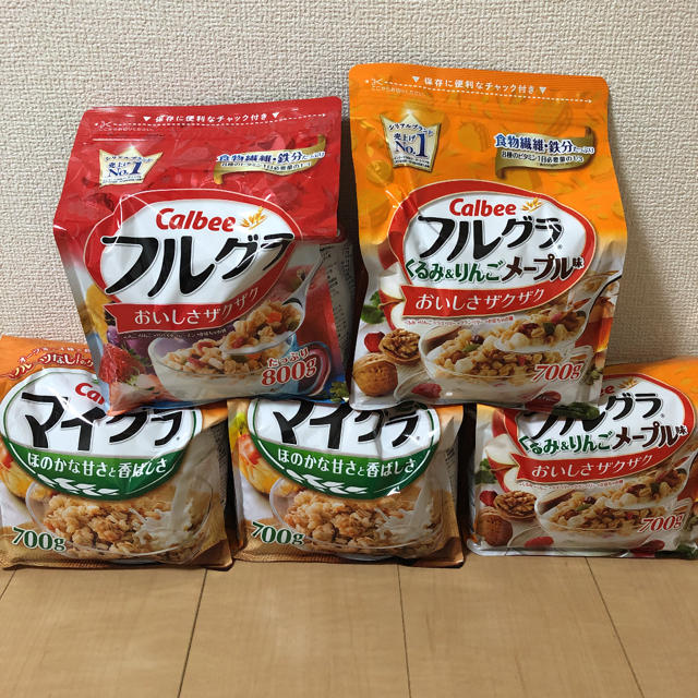 カルビー(カルビー)のカルビー フルグラ 5点 食品/飲料/酒の食品(米/穀物)の商品写真