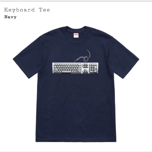 Supreme 19ss keyboard tee Navy Mメンズ