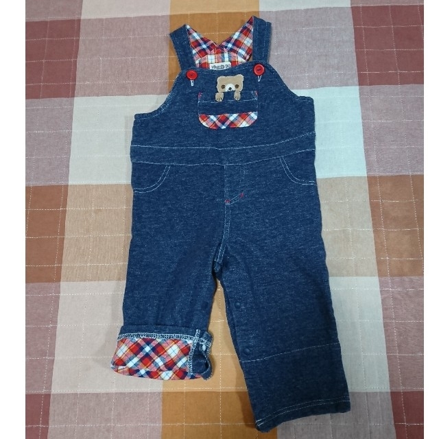 キムラタン(キムラタン)のピッコロ オーバーオール ９０ キッズ/ベビー/マタニティのキッズ服男の子用(90cm~)(パンツ/スパッツ)の商品写真