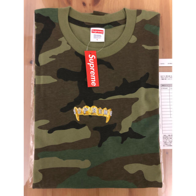 Supreme Fronts Tee Woodland Camo Lサイズ