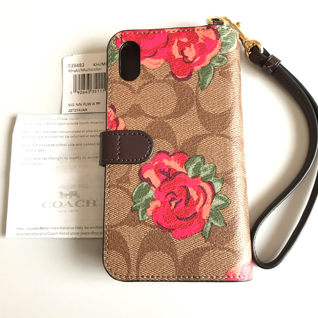 売れ筋がひクリスマスプレゼント！ コーチ COACH 【みのりん様専用】新品 - COACH iPhone 手帳型 X/Xs iPhone