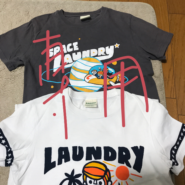 LAUNDRY(ランドリー)の「専用」2枚まとめて。ランドリー Tシャツ ミュータン EXTRA small  キッズ/ベビー/マタニティのキッズ服男の子用(90cm~)(Tシャツ/カットソー)の商品写真