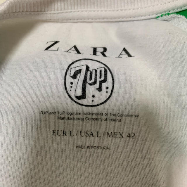 ZARA(ザラ)の7up zara コラボ オーバーサイズ Tシャツ メンズのトップス(Tシャツ/カットソー(半袖/袖なし))の商品写真