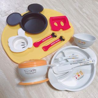 ディズニー(Disney)の大幅値下げ！ディズニー離乳食セット お皿プレート(離乳食器セット)