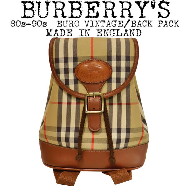 BURBERRY(バーバリー)の美品★BURBERRY★バーバリー★リュック★バッグパック★ノバチェック★英国製 レディースのバッグ(リュック/バックパック)の商品写真