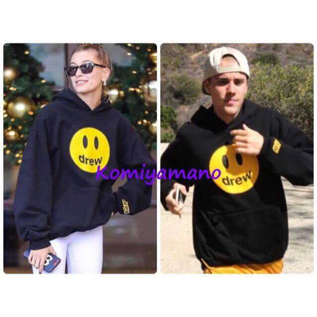 Drew House 黒Lサイズ パーカー ジャスティンビーバー Bieberの Drew House 黒Lサイズ パーカー ジャスティンビーバー Bieberの