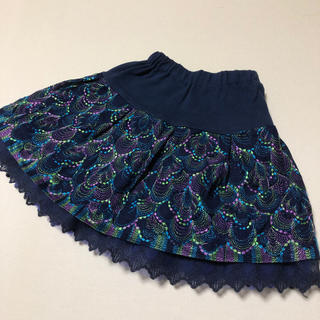 アナスイミニ(ANNA SUI mini)のANNA SUI mini アナスイミニ☆刺繍ミニスカート120(スカート)