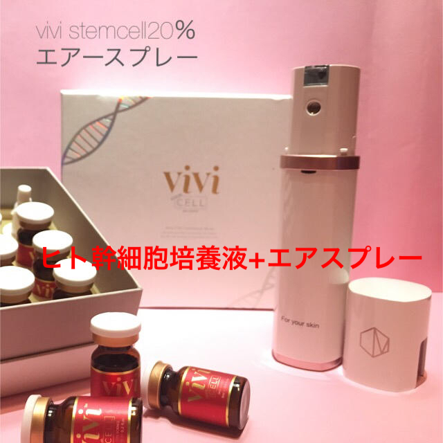 stemcellvivi®︎ヒト幹細胞順化培養液20%1箱+抗菌エアスプレー 【名