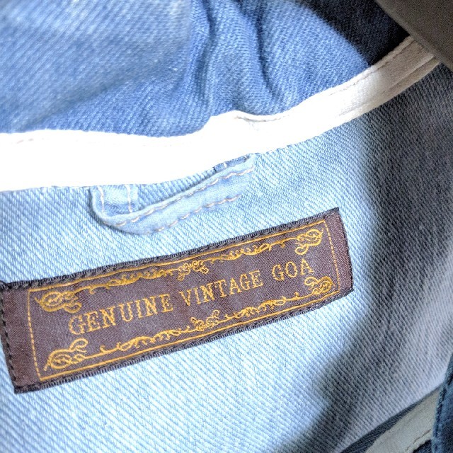 GENUINE VINTAGE GOAﾃﾞﾆﾑﾉｰｽﾘｰﾌﾞｼﾞｬｹｯﾄ