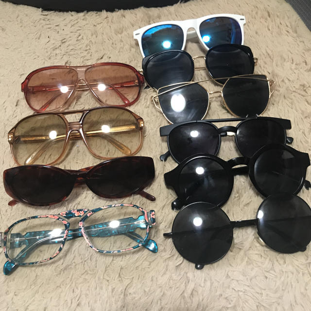 サングラスと伊達眼鏡 レディースのファッション小物(サングラス/メガネ)の商品写真