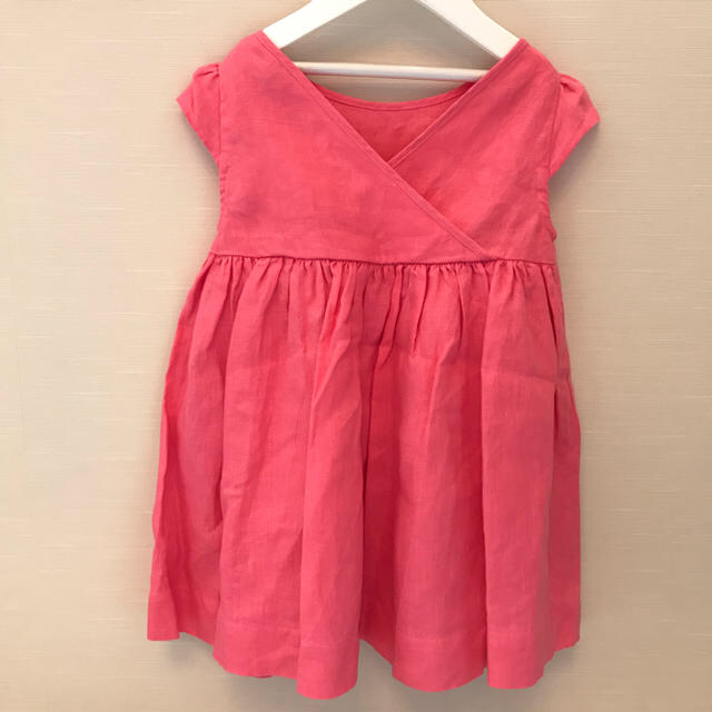 PETIT BATEAU(プチバトー)の☆プチバトー 19SS セール☆リネンワンピース 6a キッズ/ベビー/マタニティのキッズ服女の子用(90cm~)(ワンピース)の商品写真